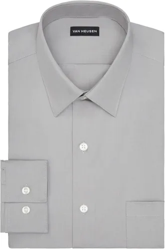 Vista 3 de Van Heusen - Camisa de vestir para hombre, de popelina ajustada lisa