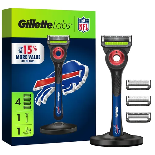 Vista 23 de Gillette Labs Special NFL 49ers Edition Shaving Razor for Men - 1 Handle, 1 Razor Blade Refill, Perfect for Game Day Grooming, GilletteLabs with