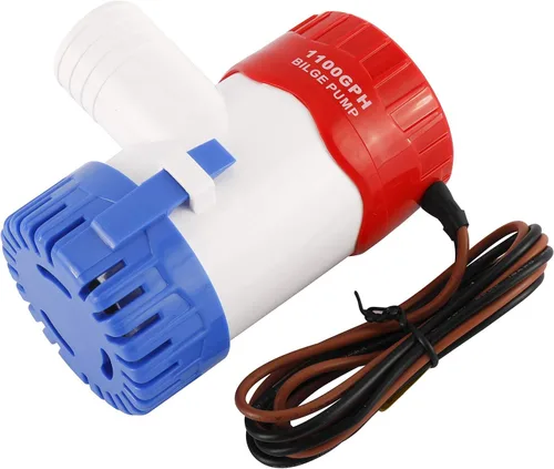 Vista 9 de DasMarine 1100GPH 12V 3.2 AMP 5.0 AMP Fusible 1.142 in ID manguera eléctrica marina sumergible sumidero bomba de agua de sumidero de sentina