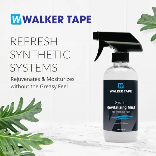Vista 7 de Walker Tape System Revitalizing Mist Spray de 12 onzas líquidas para sistemas de cabello sintético, cuidado de la peluca, soporte desenredante