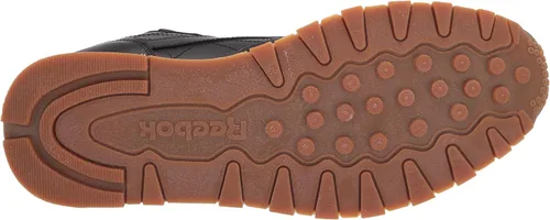 Vista 4 de Reebok, zapatilla informal clásica de piel, para hombre., negro