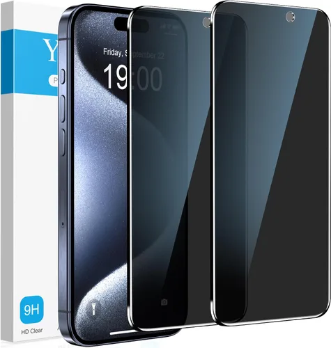 Vista 19 de YMHML Paquete de 2 protectores de pantalla de privacidad compatibles con iPhone SE 2020 2ª 2022 de 3ª generación, iPhone 8, 7, 6S, 6, 6, 6