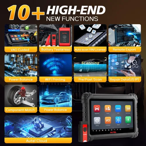 Vista 9 de Autel MaxiSYS MS906 PRO2-TS OBD2 escáner TPMS completo herramienta de diagnóstico de codificación full vehicle systems 36+ service functions Auto
