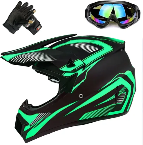 Vista 9 de Youth Off-Road Motorcycle Helmets,Children's Helmets for Off-Road Motorcross and Mountain Bikes,Comfortable and Light Weight, DOT Quality