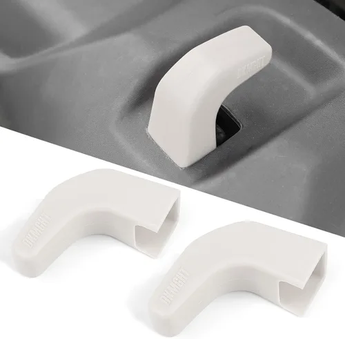 Vista 8 de Cubiertas de gancho de remolque de parachoques de fábrica (actualización) para Jeep Wrangler JK JL Gladiator TJ, accesorios protectores negros