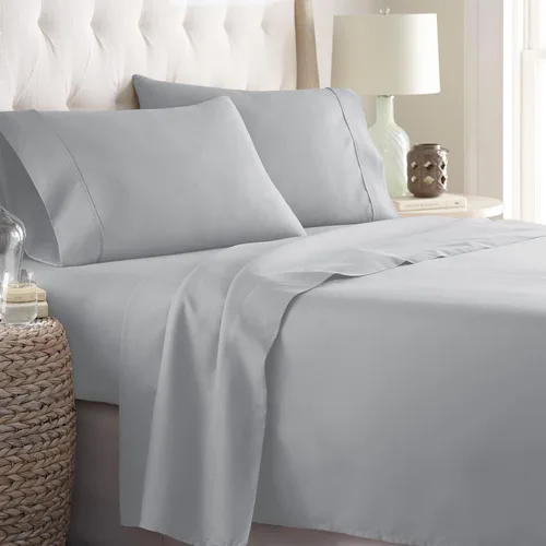 Vista 12 de Danjor Linens - Juego de sábanas tamaño completo para adolescentes, sábanas premium de hotel con 4 fundas de almohada, microfibra cepillada ligera