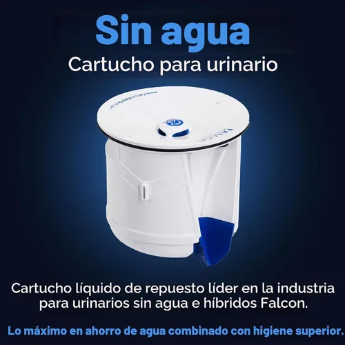 Vista 6 de Cartucho de urinario Falcon Velocity sin agua - Cartucho líquido de reemplazo para urinarios sin agua e híbridos (paquete de 20)