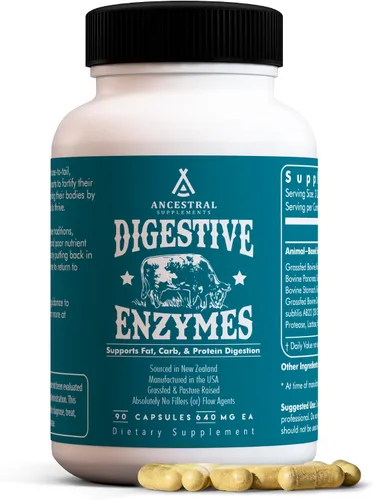 Vista 8 de Ancestral Supplements Cápsulas para intestinos de ternera, soporte