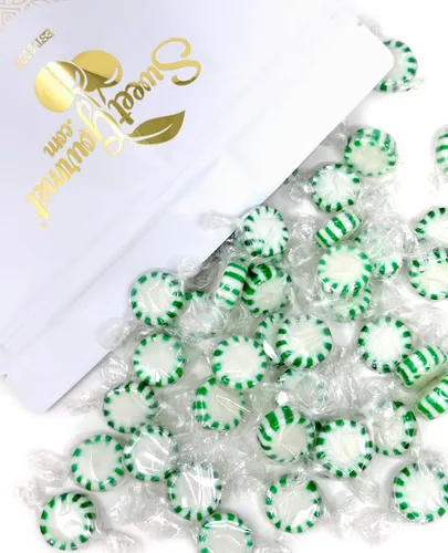 Vista 16 de SweetGourmet Navidad de menta verde y menta Starlight Arcor Hard Candy Bulk Twist Wrap 1 libra