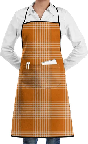 Vista 8 de Delantal de cintura personalizado con bolsillos, logotipo de foto personalizado, texto, medio delantal de cocina, delantal de cocina, camarero