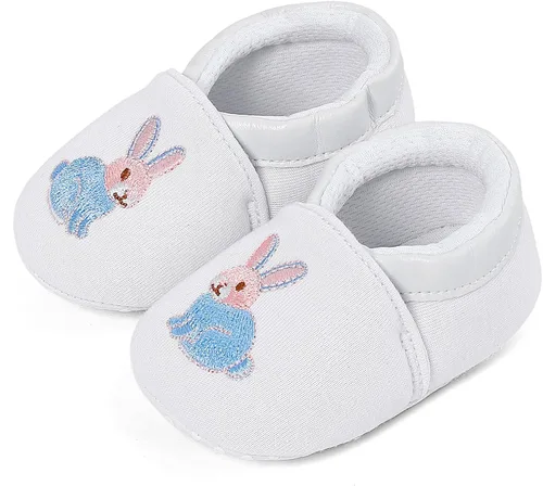 Vista 8 de Zapatillas de bautizo y cristianización con cruz suave para bebés varones, suela premium, tenis para bebés/niños pequeños Blanco-A