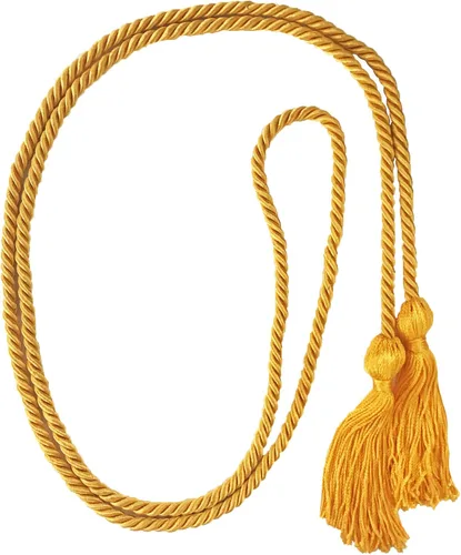 Vista 116 de Cordón de honor de graduación para graduaciones universitarias, escuela secundaria y más duradero y brillante (oro antiguo) - Paquete de 10