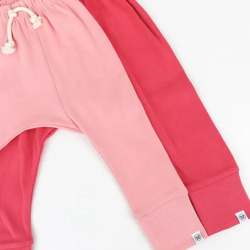 Vista 4 de HonestBaby Pantalones deportivos unisex para bebé multipaquete Honest Pants tipo jogger, 100% algodón orgánico para bebés, infantes y niños