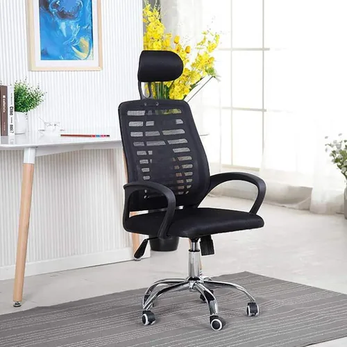 Vista 11 de Ergonomic Computer Chair Gaming Chair with Headrest and Lumbar Support, High Back Mesh Desk Chair Swivel Executive Chair for Home Office Study Pink