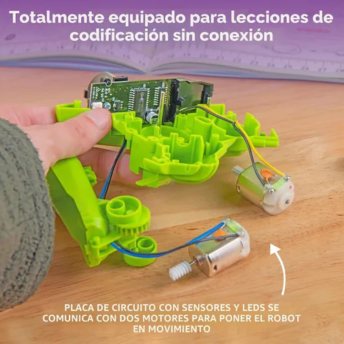 Vista 5 de Thames & Kosmos My Robotic Pet: Coding Chameleon STEM Kit de construcción y experimento Robot de codificación con detección de color para niños