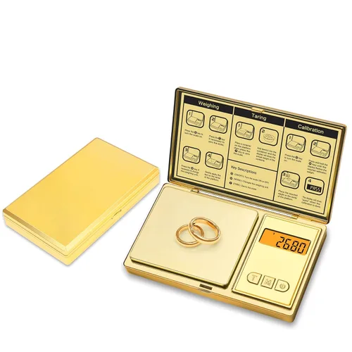 Vista 2 de GRAM PRES - Báscula digital de bolsillo de 10.58 oz/0.00 oz de precisión Pequeña moneda de joyería en polvo báscula digital gramos y onzas, escala