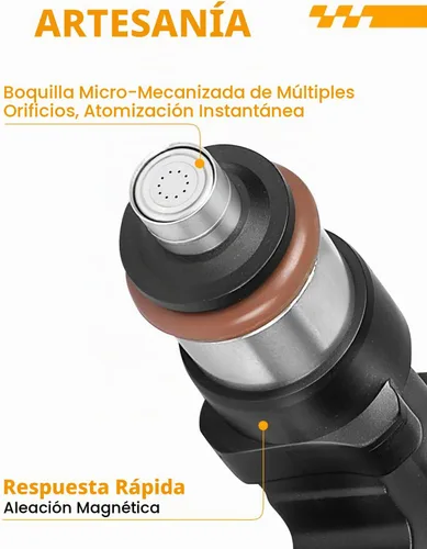 Vista 5 de 0280158130 2.5L L4 para: - Inyectores de combustible Nissan se adapta a Rogue 2008-2015, Altima 2007-2013, Sentra 2007-2012, reemplazar OEM #