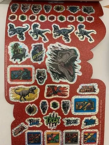 Vista 5 de Jurassic World - Colección de calcomanías - Incluye más de 150 calcomanías - 4 hojas