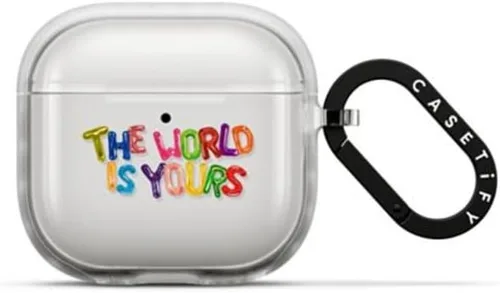 Vista 49 de CASETiFY Impact Airpods Pro (1ª/2ª) - Funda con anillo, color negro