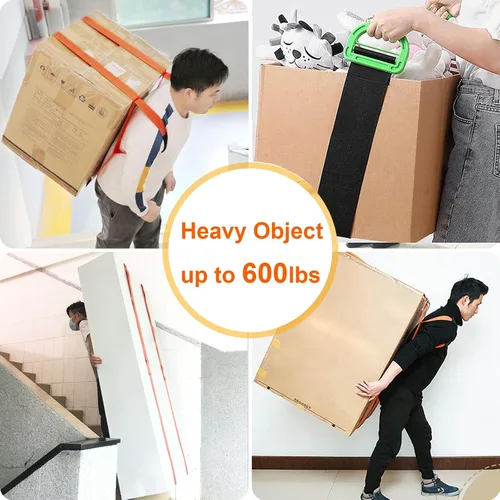 Vista 5 de Correas de hombro para muebles, Correa de hombro de una persona para levantar y mover con asas ajustables para arnés para mover muebles