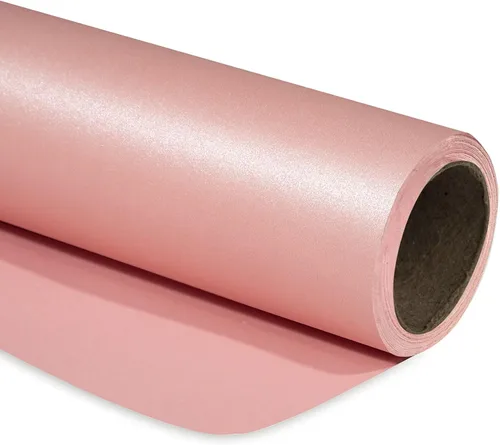Vista 10 de RUSPEPA Papel de regalo negro mate, color liso perlado, papel lustre perfecto para bodas, cumpleaños, Navidad, baby shower, 17 pulgadas x 32.8 pies