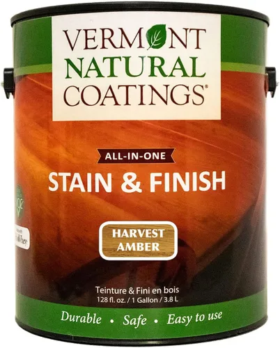 Vista 25 de Vermont Natural Coatings PolyWhey Stain & Finish - Champlain Blue - Cuarto de galón