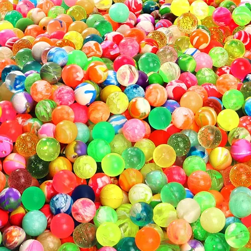 Vista 12 de Pllieay 200 piezas de pelotas rebotadoras, bolas hinchables de 32 mm para regalos de fiesta para niños, pelotas rebotadoras a granel para regalos