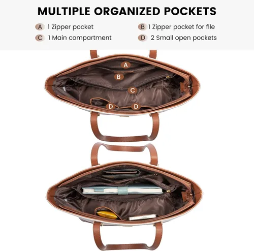 Vista 2 de LOVEVOOK Bolso de mano para mujer, bolso de hombro con asa superior, con bolsillo externo