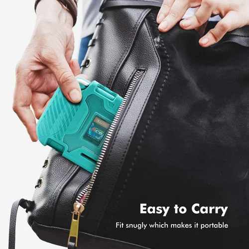Vista 7 de KIWIHOME Funda protectora para Nintendo Switch Lite, funda portátil con agarre solo para Nintendo Switch Lite con cómodo agarre y ranuras
