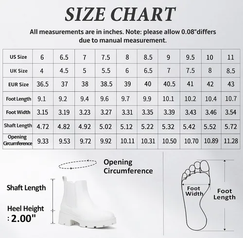 Vista 4 de Jeossy Botines Chelsea 9620 para mujer Botines elásticos con plataforma y suela de lengüeta a la moda