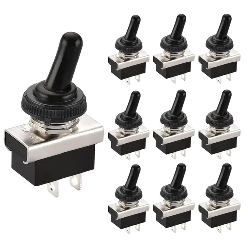 Vista 22 de Baomain, interruptor de conmutación SPST con apagado-encendido, 2 clavijas, 12 V 25 A con cubierta impermeable para auto