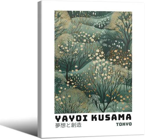 Vista 48 de Podafu Arte de Pared en Lienzo de Casa de Té Japonesa de Tokio - Decoración Moderna Ukiyo-e - Marco Negro - 10L" x 8W" - Dormitorio y Sala de Estar