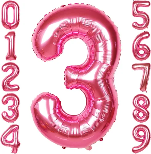 Vista 223 de Globos gigantes de números negros de 40 pulgadas, globos de aluminio de Mylar con helio para cumpleaños, globo número 0 para decoración de fiestas