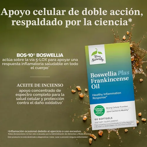 Vista 3 de Terry Naturally Boswellia Plus - Respuesta saludable a la inflamación - 60