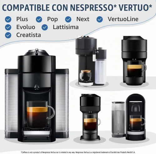 Vista 7 de Caffenu Nespresso Vertuo Solución de descalcificación, 2 botellas, descalcificador de 4 usos