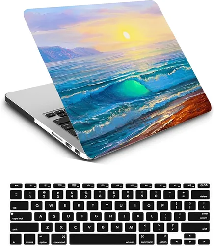 Vista 34 de Funda compatible con MacBook Air de 11 pulgadas 2015 2014 2013 2012 2011 2010 versión A1465 A1370, carcasa rígida de plástico para portátil y CH137