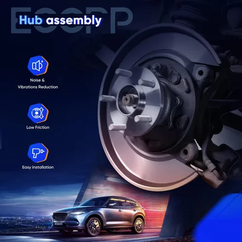 Vista 7 de ECCPP Par de unidades de montaje para cubo de rueda trasera izquierda y derecha para Nissan con 5 lengüetas para Nissan para Maxima 2004-2008 5