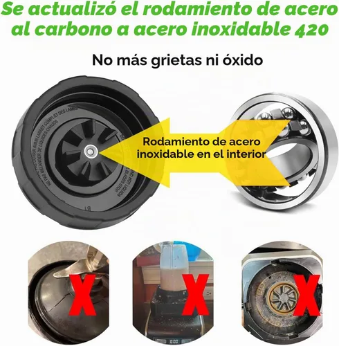 Vista 2 de Cuchilla de repuesto SS101 para accesorios de licuadora Ninja, cuchilla de licuadora de 7 aletas