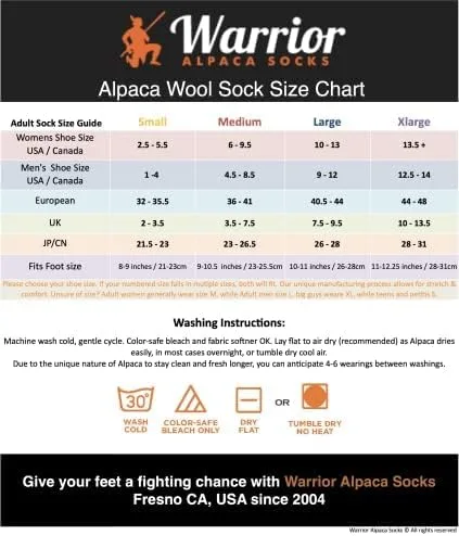 Vista 2 de Warrior Alpaca Socks - Calcetines deportivos unisex de alto rendimiento