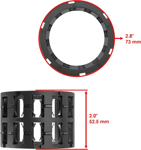 Vista 2 de Caltric Jaula de rodillos diferencial delantera compatible con Polaris Scrambler 500 4x4 aluminio 2010-2012