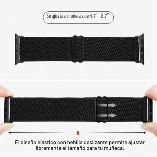 Vista 2 de 4 Pack Stretchy Solo Loop Compatible with Apple Watch Bands Women Men