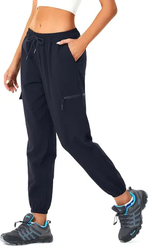 Vista 2 de Versatile Women's Joggers Hiking Pants - Quick Dry with Cargo Pockets for Athletic, Workout, Scrubs and Outdoor in Summer