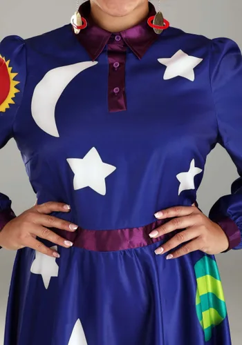 Vista 5 de Disfraz Plus Size Deluxe de Ms. Frizzle para Mujer Multicolor
