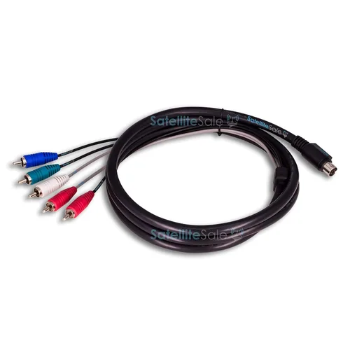 Vista 2 de SatelliteSale Audio Video 10 Pin Componente DirecTV Cable Universal Cable PVC Negro Cable 6 pies