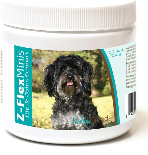 Vista 77 de Healthy Breeds Affenpinscher Z-Flex Minis - Masticables suaves para cadera y articulaciones, 60
