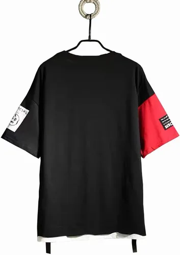 Vista 2 de DUDHUH Camisetas para hombre Techwear Japanese Streetwear Hip Hop Camisas de manga corta para hombre