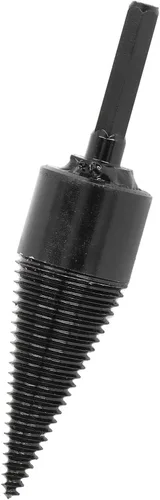 Vista 8 de Broca de leña, broca divisora de troncos de madera de acero al carbono con caja de almacenamiento, herramienta de perforación de vástago hexagonal