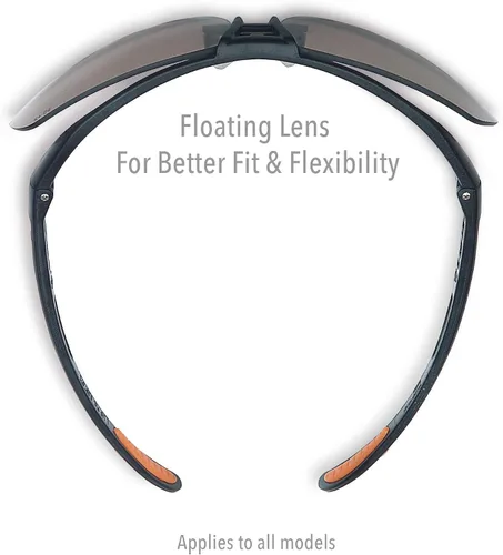 Vista 3 de Uvex por Honeywell Protégé Lentes de seguridad, con aro negro metálico y lente transparente con capa dura antiarañazos, ultradura (S4200-H5)