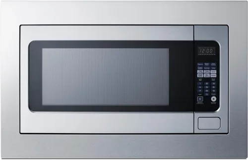 Vista 7 de Summit SMBI24 - Microondas incorporado de 24 pulgadas con kit de molduras, acero inoxidable 1000W built-in microwave with stainless steel trim kit