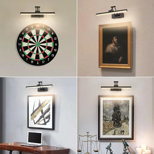Vista 4 de Joossnwell Luz para Cuadros a Batería Luz Inalámbrica para Cuadros para Pinturas con Control Remoto 15.5 Pulgadas Regulable y Temporizador Luz